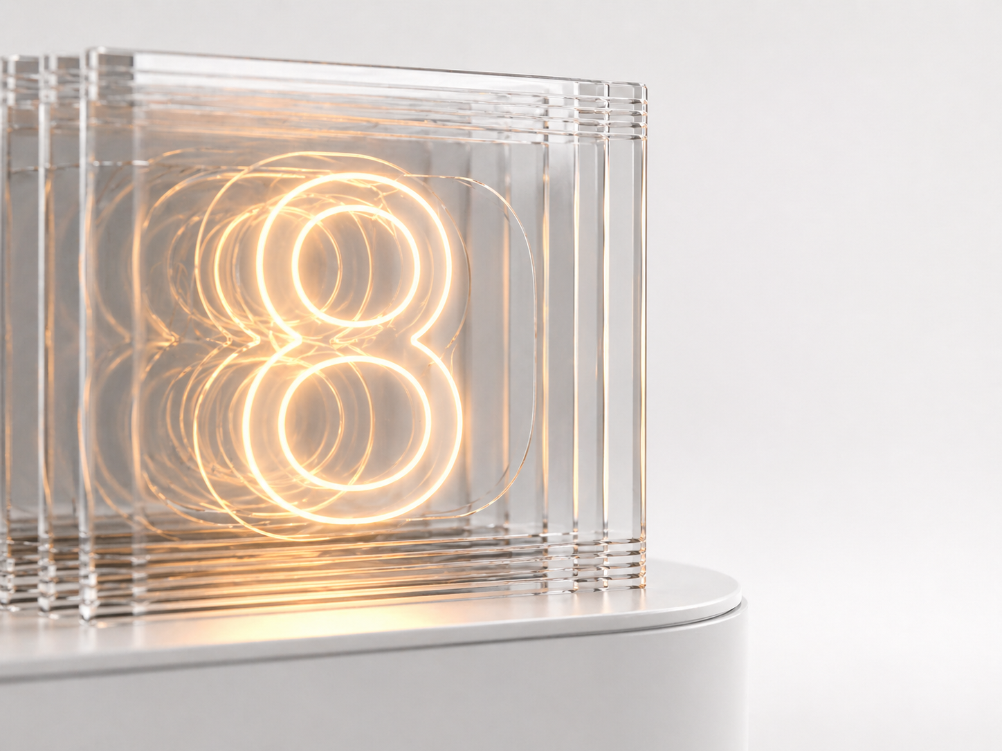 Close-up of illuminated digit